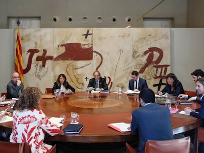 Reunión del Govern, este martes.