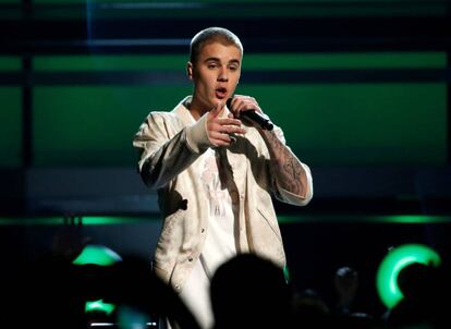 Justin Bieber en un concierto en Las Vegas, el pasado 22 de mayo.