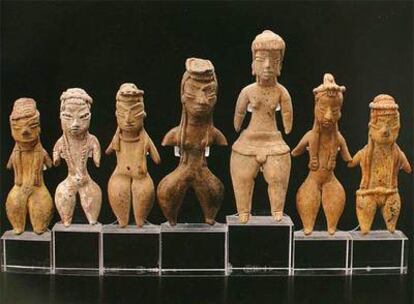 Imagen de las Bellas Damas, de la colección de la América prehispánica que se expuso en Santiago.