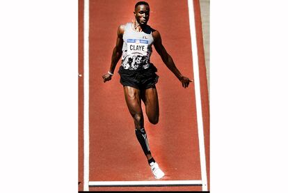 Will Claye, de los Estados Unidos durante los entrenamientos en Eugene, Oregon.