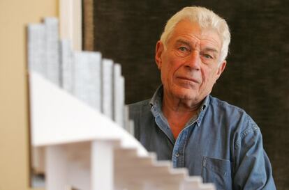 John Berger fotografiado en el Círculo de Bellas Artes de Madrid, en 2006.