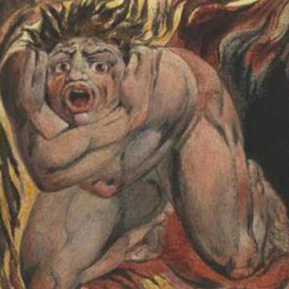 Ilustración de William Blake para El libro de Urizen.