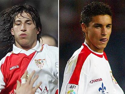 Sergio Ramos (a la izquierda) y Jesús Navas.