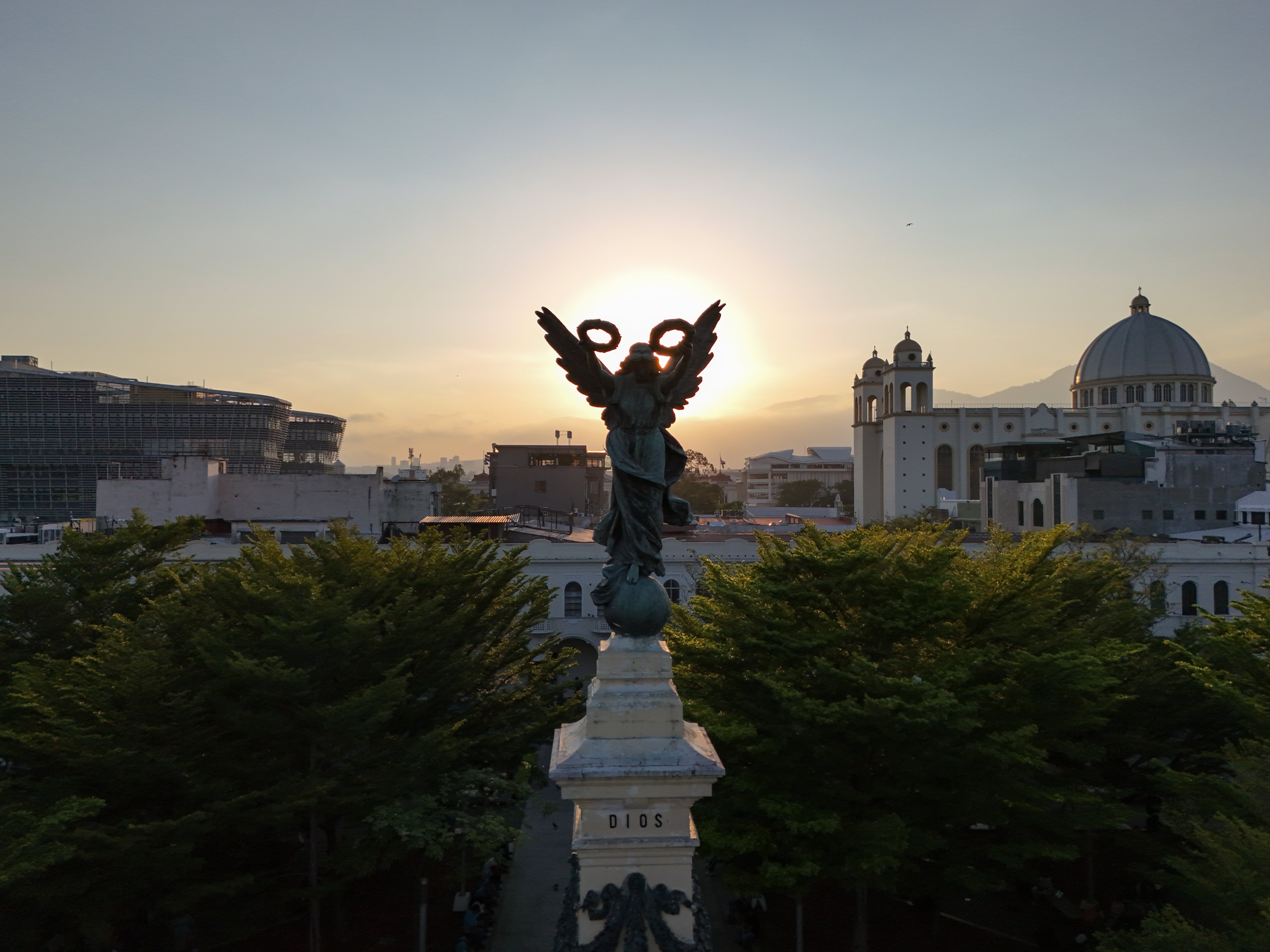 La Plaza Libertad en San Salvador.