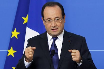 Fran&ccedil;ois Hollande, en la &uacute;ltima cumbre europea.