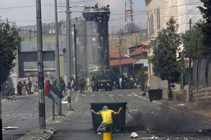 Protestas contra las fuerzas israelíes en la ciudad de Belén.