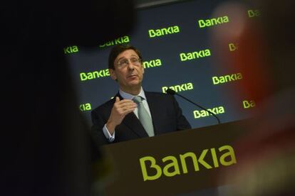 Goirigolzarri, en la presentación de resultados de Bankia.