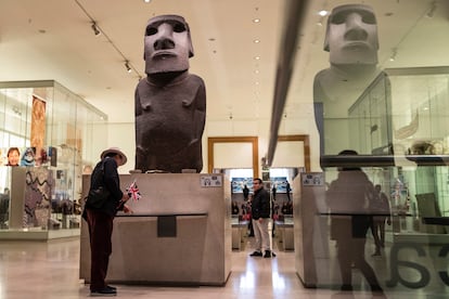 El moái expuesto en el Museo Británico