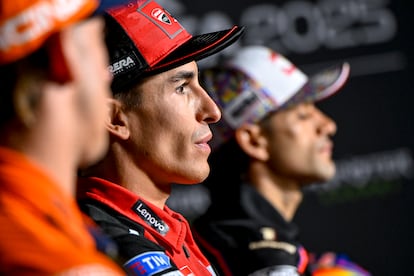Marc Márquez, en la rueda de prensa previa al GP de Cataluña.