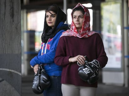 Sadaf Rahimi (izquierda) y Shabnam, el pasado domingo, en Madrid.