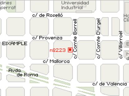 Derrumbe en la calle Comte Borrell, Barcelona