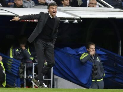 Luis Enrique en el Bernab&eacute;u. 