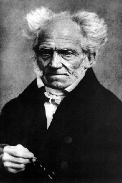 Fotografía del filósofo Arthur Schopenhauer, obra de Johann Schäfer en 1859.