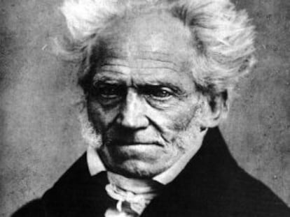 Fotografía del filósofo Arthur Schopenhauer, obra de Johann Schäfer en 1859.