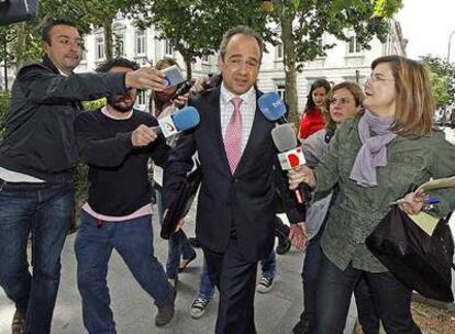 González Panero, tras declarar ayer ante el juez Pedreira en el Tribunal Superior de Madrid.