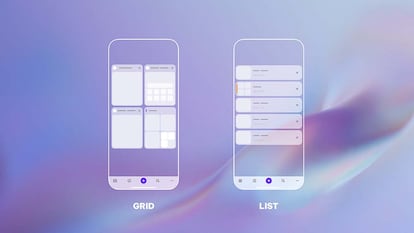 Esquema de la nueva interfaz de Opera One para iOS