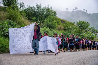 Desplazados de la Comunidad de Santa Martha, en Chiapas