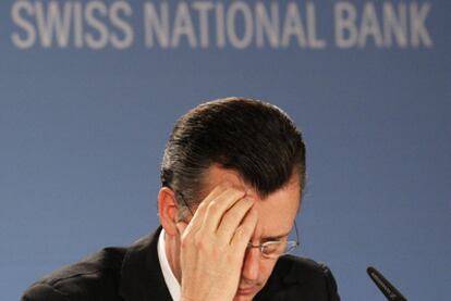 El presidente del Banco Nacional de Suiza, Philipp Hildebrand, el pasado diciembre.