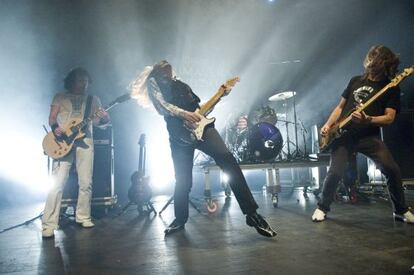 Jason Shapiro, Jeff McDonald and Steven McDonald of Redd Kross perform on Day 2 of the Primavera Club Festival at Arteria Paral.lel on December 7, 2012 in Barcelona, Spain. 