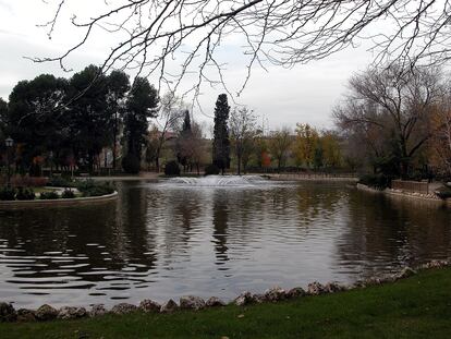 El lago del parque Dehesa Boyal, más conocido como parque de los Pinos, donde murió Crismairis.
