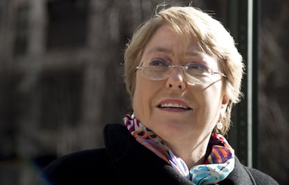 Michelle Bachelet, esta semana en Nueva York.