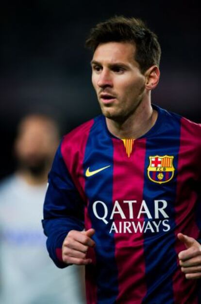 Messi, durante un partido ante el Atlético de Madrid