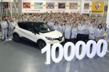 Renault fabric&oacute; en Valladolid el ejemplar 100.000 de Captur durante el pasado mes de noviembre. 