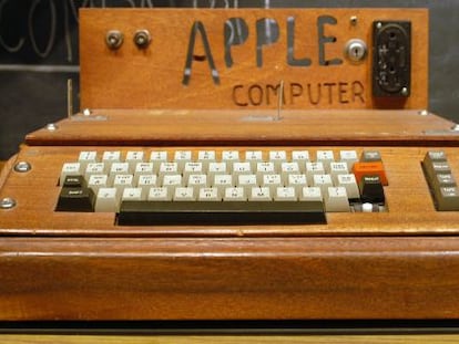 Un Apple I, exhibido en el Museo Smithsonian.