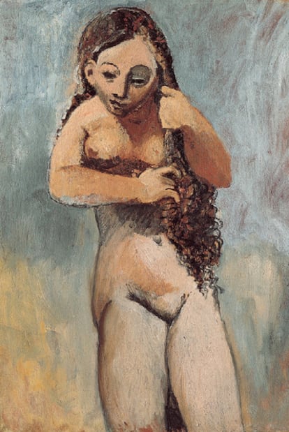 <i>Mujer desnuda peinándose</i><b>(1906).</b>