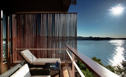 El balcón de una de las habitaciones del Gran Meliá de Mar, en Mallorca.