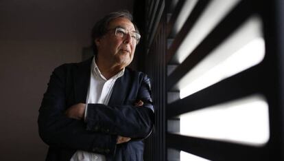 Francesc de Carreras, uno de los fundadores de Ciudadanos, en la redacción de EL PAÍS este jueves.