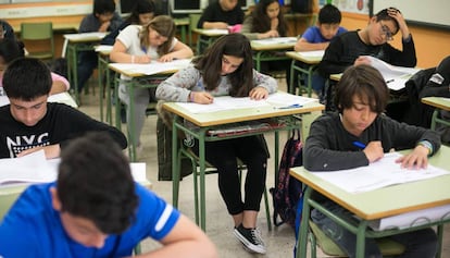 Alumnos de sexto de primaria de una escuela catalana.