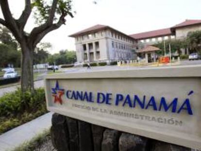 Vista del edificio de la administración del Canal de Panamá, en Ciudad de Panamá.