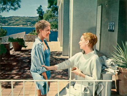 Jean Seberg y Deborah Kerr en 'Buenos días, tristeza'.