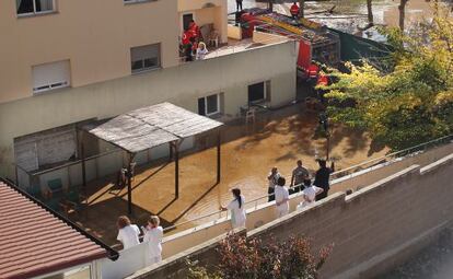 El sótano de la residencia de Agramunt quedó inundado