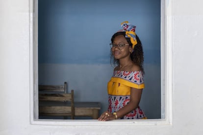 Diaw Anne Sarr, responsable de derechos de las mujeres en la ONG La liane, en Saint Louis (Senegal).