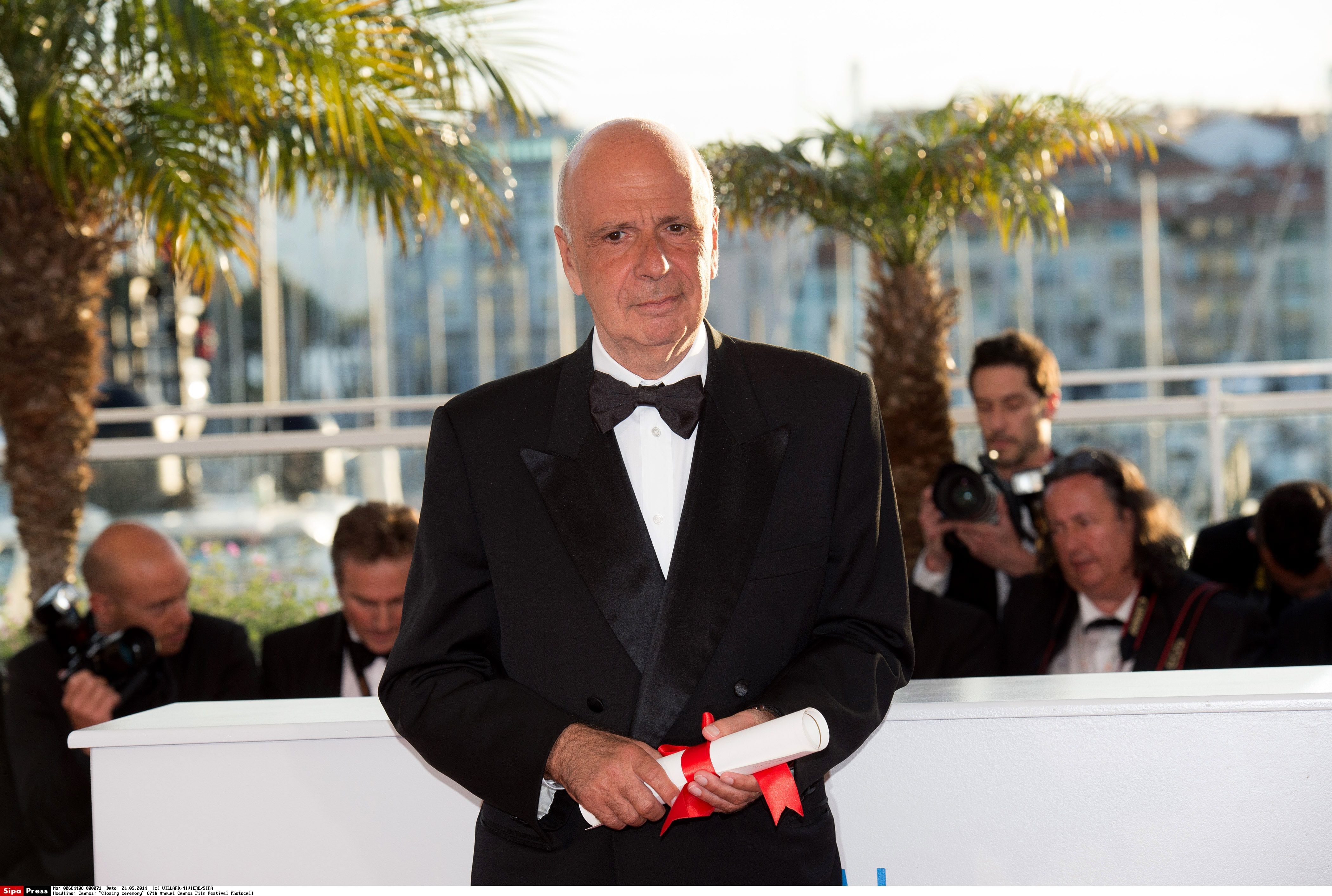 Alain Sarde, en 2014, en la clausura del festival de Cannes.