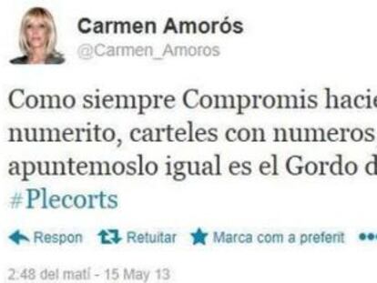 Una diputada del PP bromea sobre el número de parados valencianos