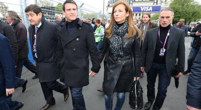 Manuel Valls y Anne Gravoin.