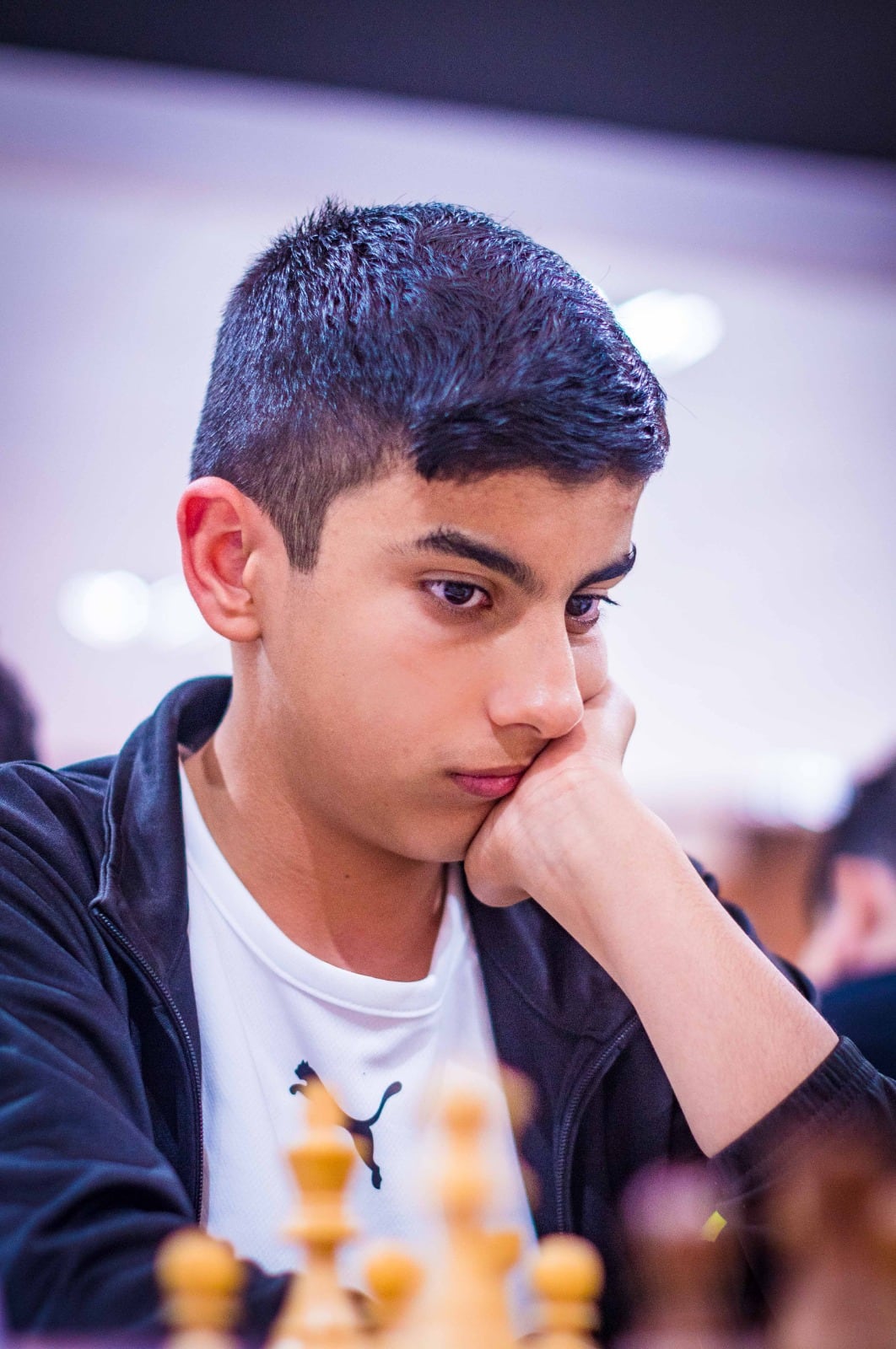 El sirio Talab Rami, participante en el Mundial sub-13 , este domingo, en Roquetas de Mar