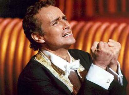 El cantante Josep Carreras durante una de sus interpretaciones.