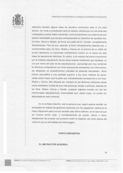Auto prisión Santos Cerdán