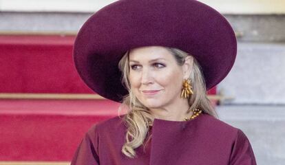 La reina Máxima de Holanda, en La Haya, este miércoles.