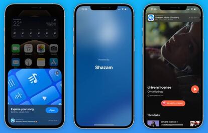 Shazam dentro de iOS 14.6.