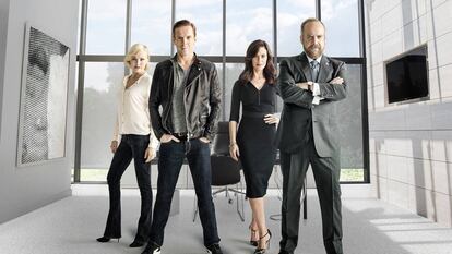 Los protagonistas de 'Billions'.
