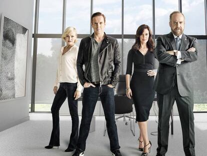 Los protagonistas de &#039;Billions&#039;.