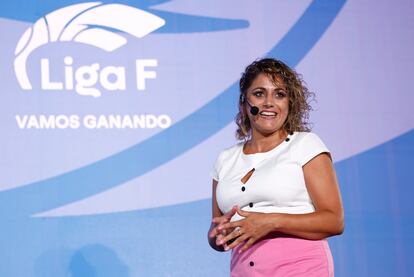 La presidenta de la Liga F, Beatriz Álvarez