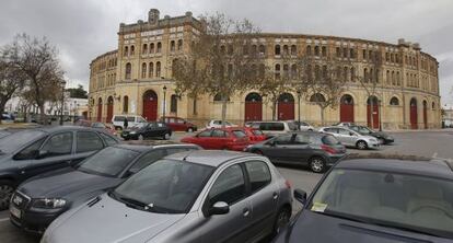 Plaza de toros de El Puerto, en la que está proyectado un aparcamiento.