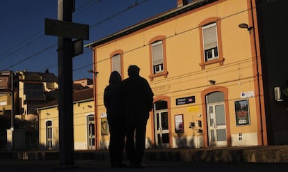 Estación de tren de Collioure, el pasado 12 de febrero.