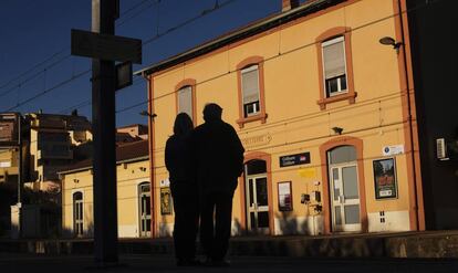 Estación de tren de Collioure, el pasado 12 de febrero.